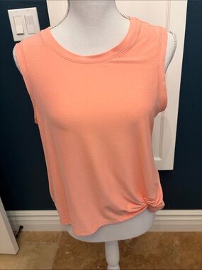 Apana sleeveless peach color yoga top